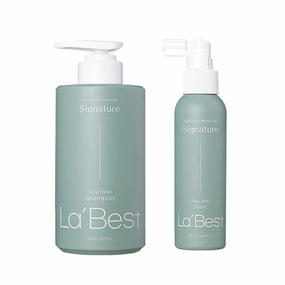 La'Best Scalp Tonic 120ml & Shampoo 500ml Set - pH Balanced, Sulfate-Free Formula for Healthy, Nourished Hair | Natural Ingredients, Gentle Care for All Hair Types