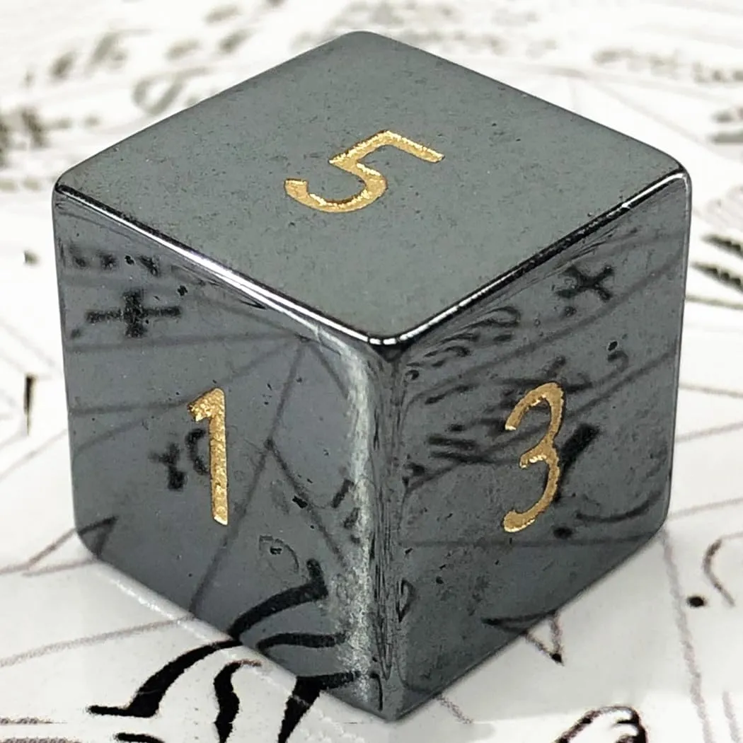LANGWEI DND Dice Set, Natural Gems Polyhedral Role Playing Dice Sets for TRPG Table Games DND Dungeons and Dragons Games, Creative Gifts,D6