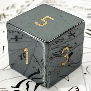 LANGWEI DND Dice Set, Natural Gems Polyhedral Role Playing Dice Sets for TRPG Table Games DND Dungeons and Dragons Games, Creative Gifts,D6