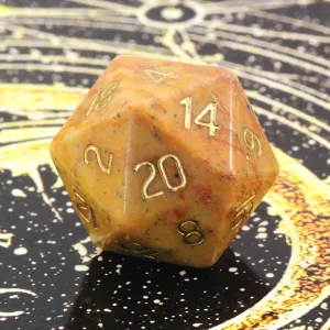 LANGWEI DND Dice Set Pretty Natural Colored Jade D&D Polyhedral Dice, Role Playing Dice for TRPG Table Games Dungeons and Dragons, Creative Gifts
