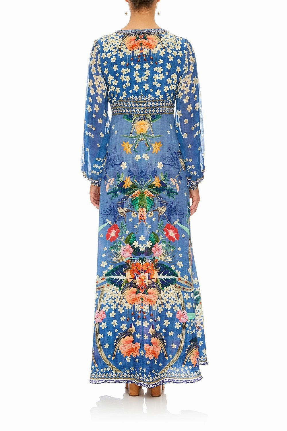 LANTERN SLEEVE DRESS FARAWAY FLORALS