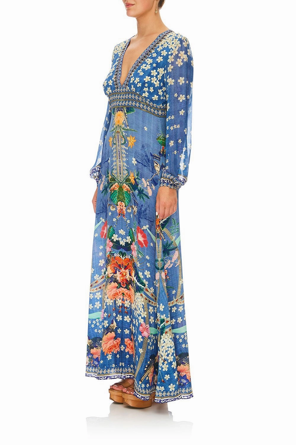 LANTERN SLEEVE DRESS FARAWAY FLORALS