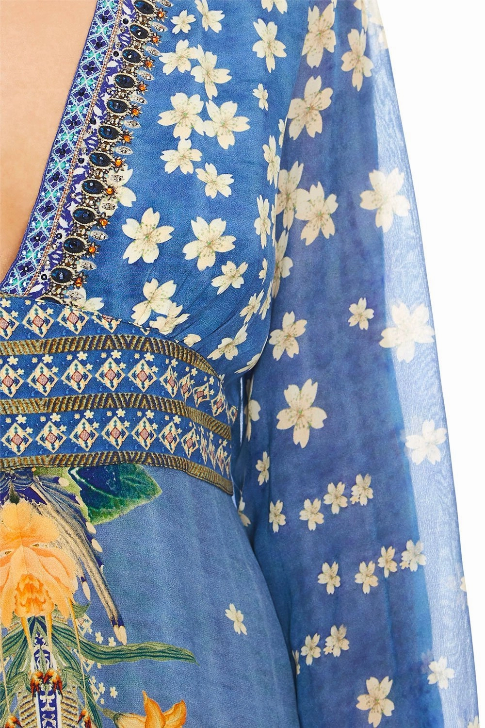 LANTERN SLEEVE DRESS FARAWAY FLORALS