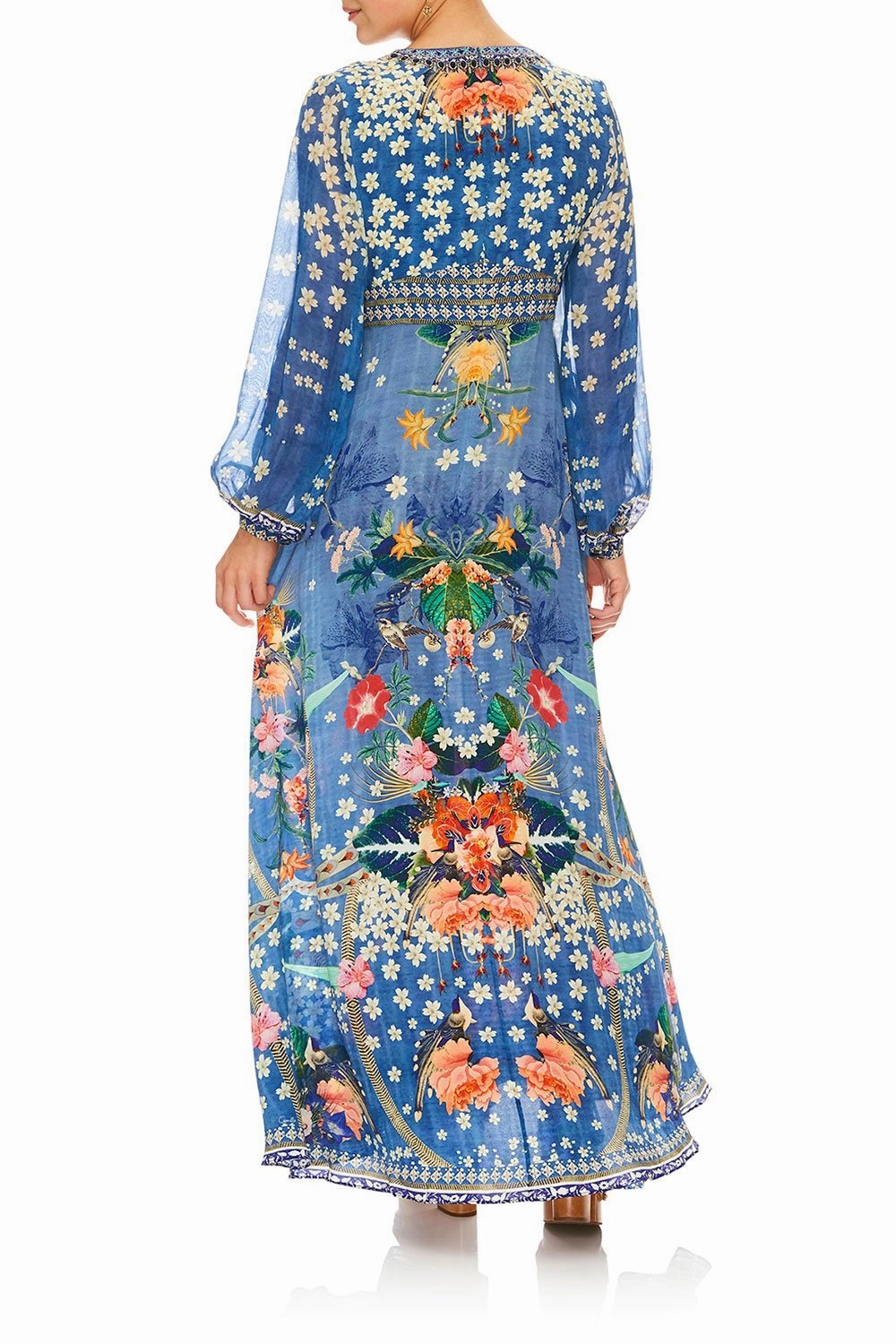 LANTERN SLEEVE DRESS FARAWAY FLORALS