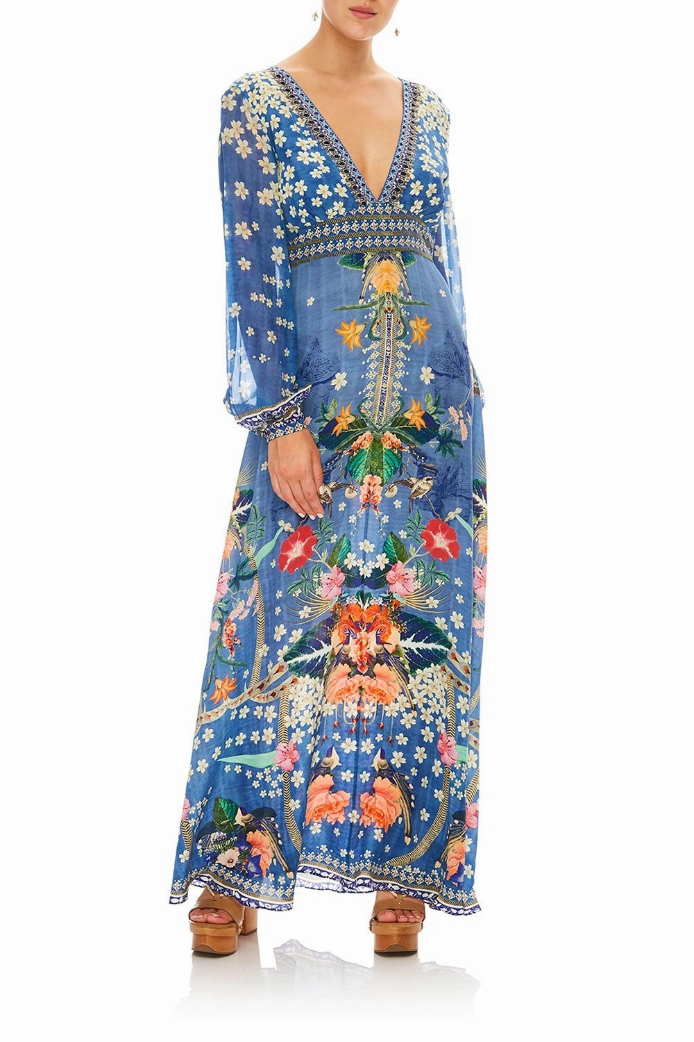 LANTERN SLEEVE DRESS FARAWAY FLORALS