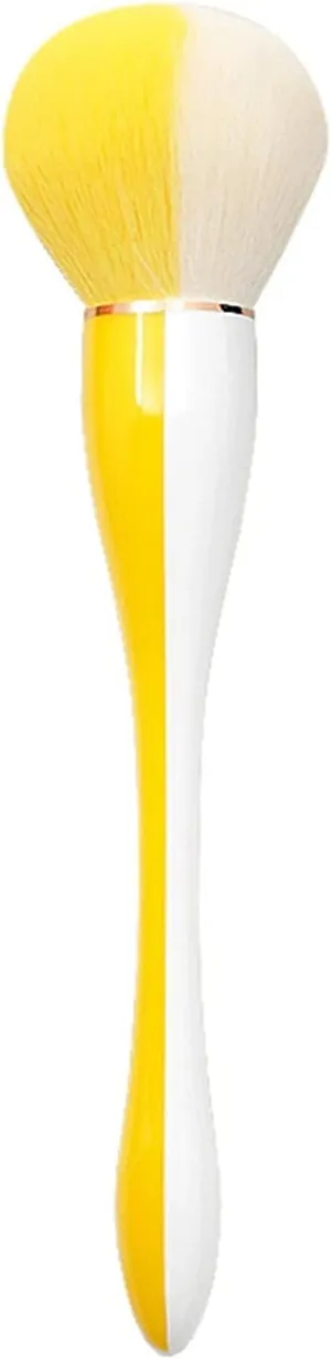 Large Powder Brushs Brush Foundation Makeup Brush Powder Brushs and Brushs for Daily Makeup How to Put Makeup on(Yellow)