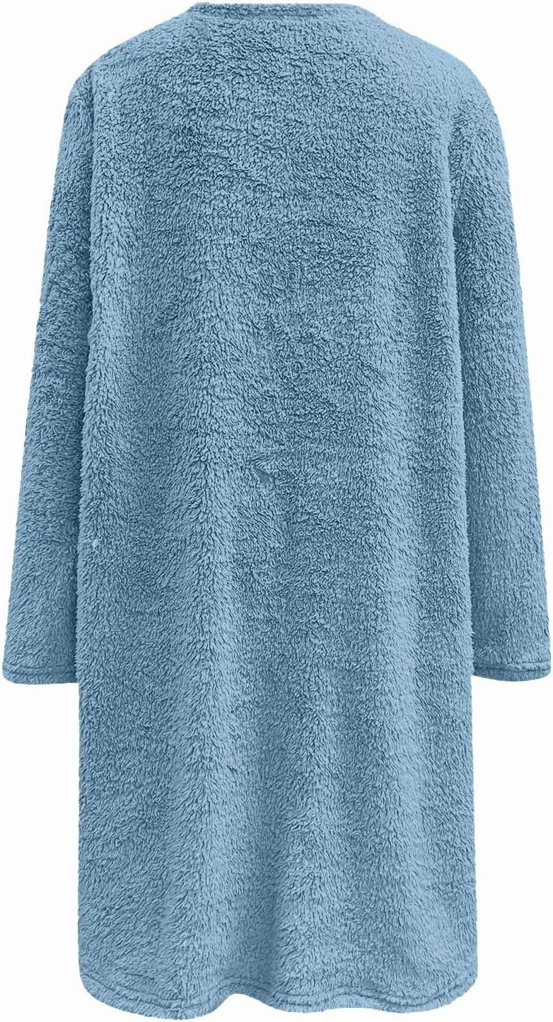 LCMTWX Winter Warm Fleece Pullover Sweatshirt Women Thickening Plus Size Coat Jacket Casual Plus Size Loose Coat Casual