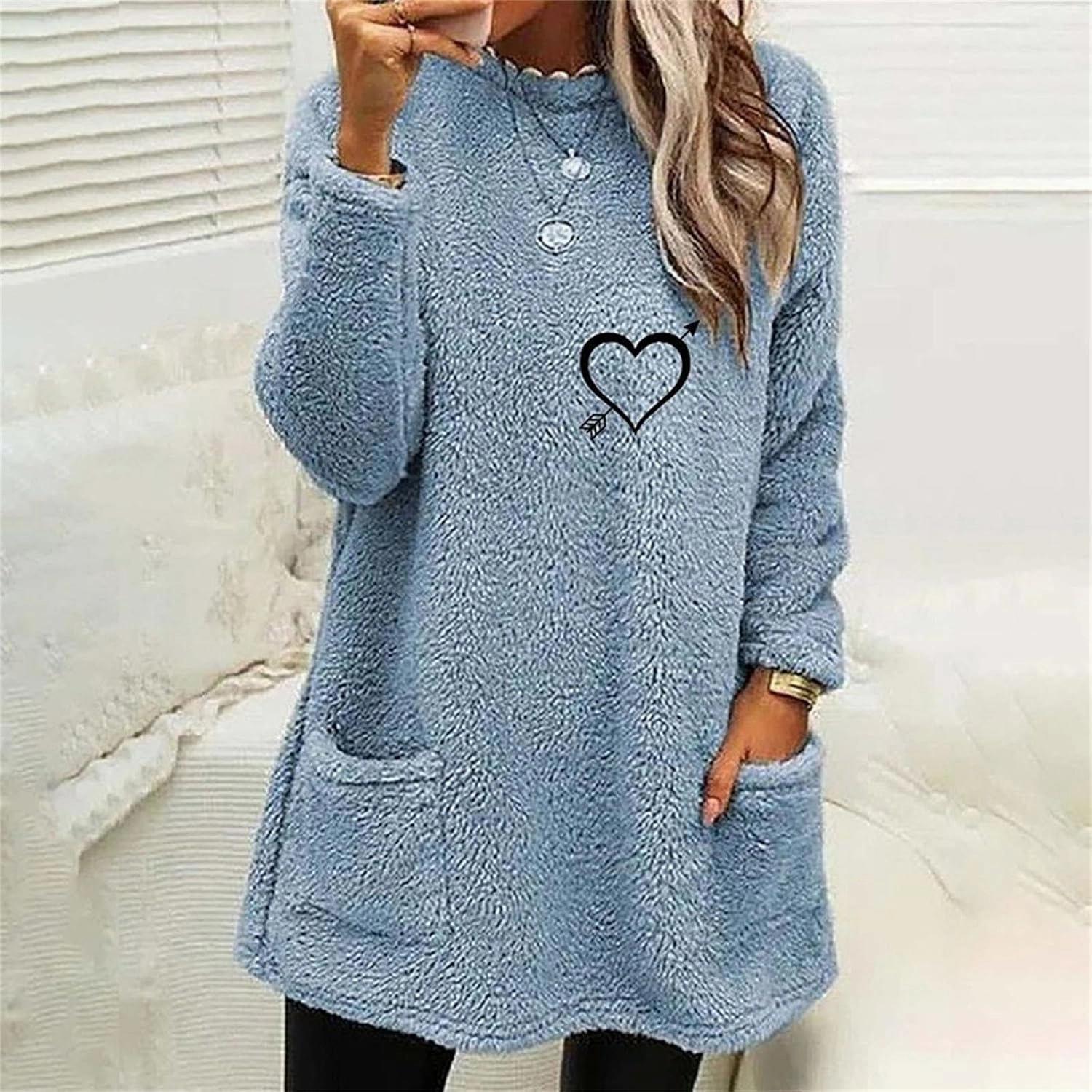 LCMTWX Winter Warm Fleece Pullover Sweatshirt Women Thickening Plus Size Coat Jacket Casual Plus Size Loose Coat Casual