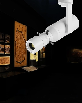 LED Dimmable Ceiling Spotlight, 18W Adjustable Aperture Shape Light, Ceiling Mounted Directional Spot Light for Museum Art Gallery Exhibition Art 2700K