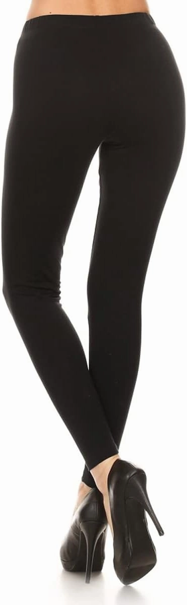 Leggings Depot Cotton Women's Premium Quality Ultra Soft Solid Leggings