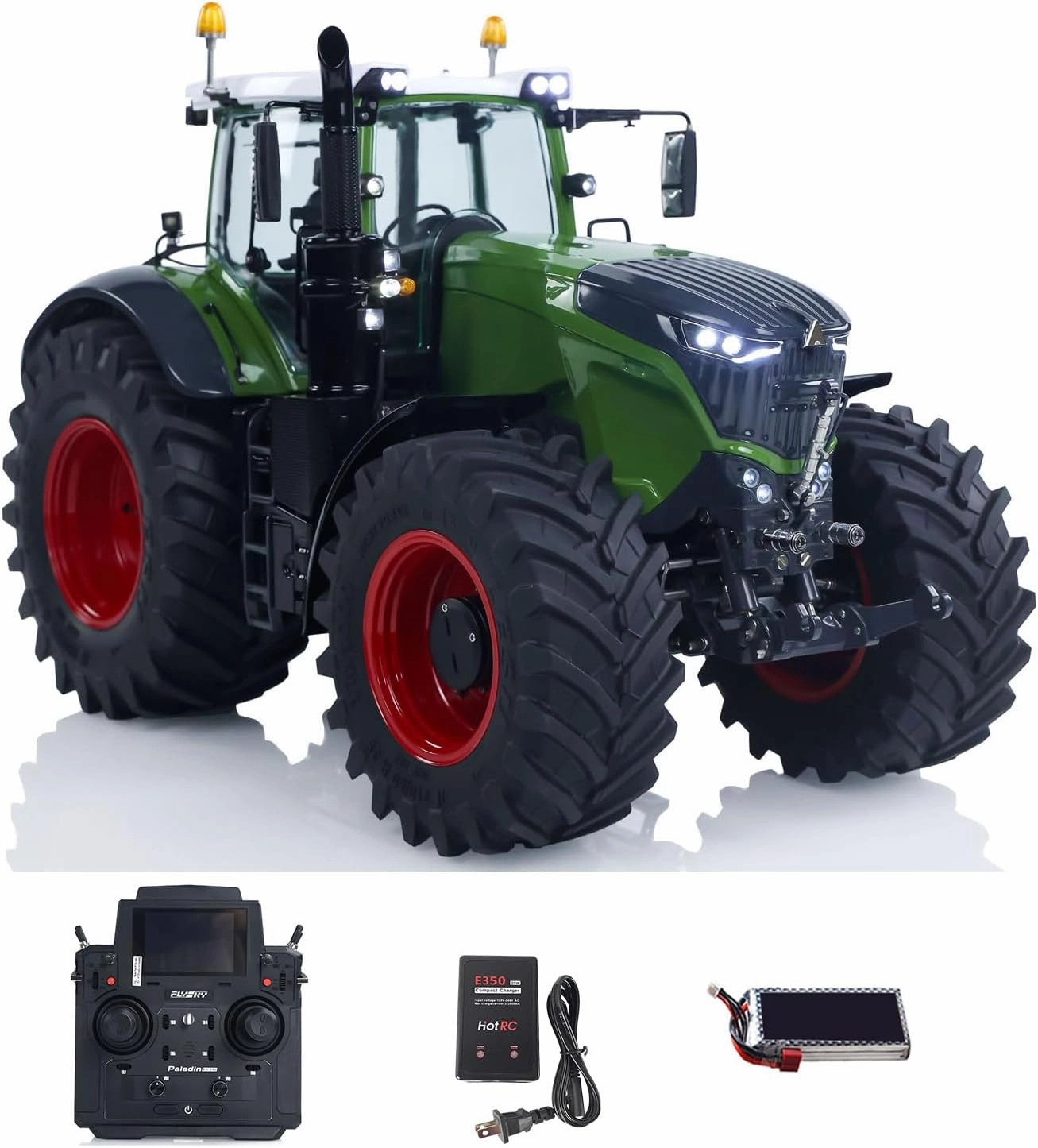 LESU AOUE 1050 4x4 1/14 Metal Hydraulic RC Tractor Car Smoking Sounds Battery Motor Servo ESC Hobby Grade Model for Adult