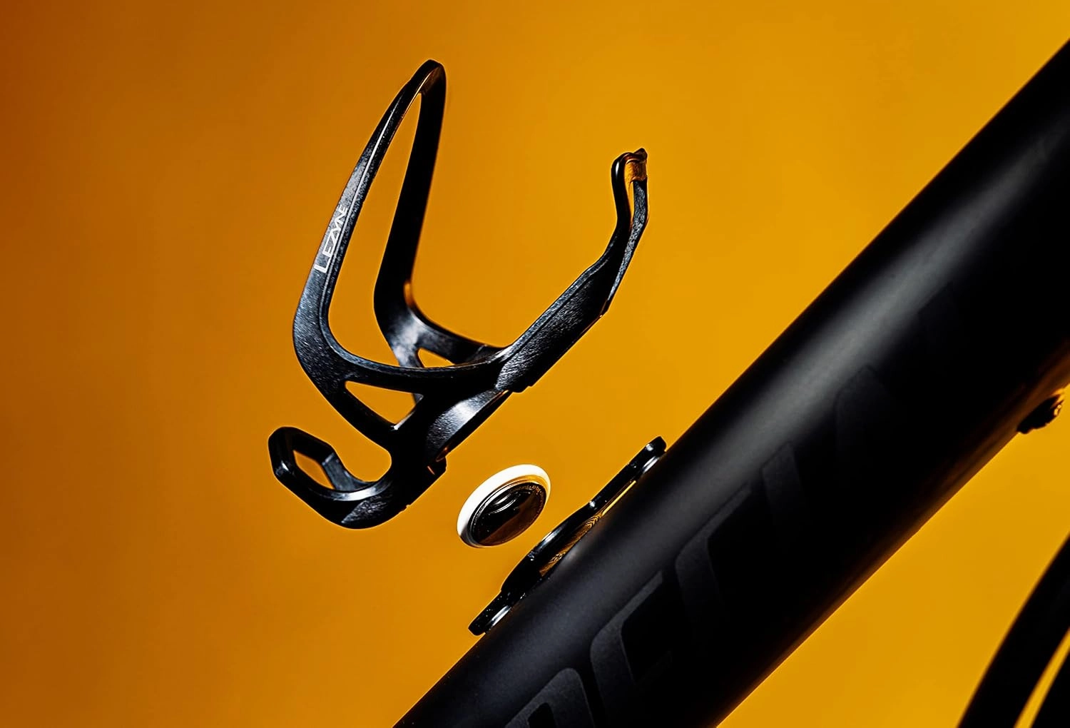 LEZYNE Matrix Air Cage Bicycle Bottle Cage with Stealth Airtag Storage, Dual Side Loading, IPX7 Waterproof, Durable, Water Bottle Mount for Bikes