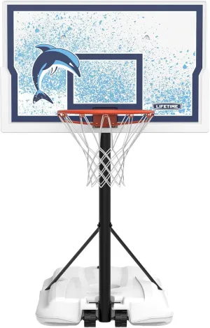 Lifetime Poolside Portable Basketball Hoop, 44-Inch Impact Backboard