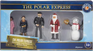 Lionel Warner Brothers The Polar Express Five Piece Miniature Snowman and Children People Pack Model Train Accessory (1830010)