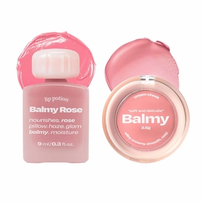 Lip Potion Balmy Rose No.1 Baby Rose & Balmy Cream Cheek No.1 Baby Rose