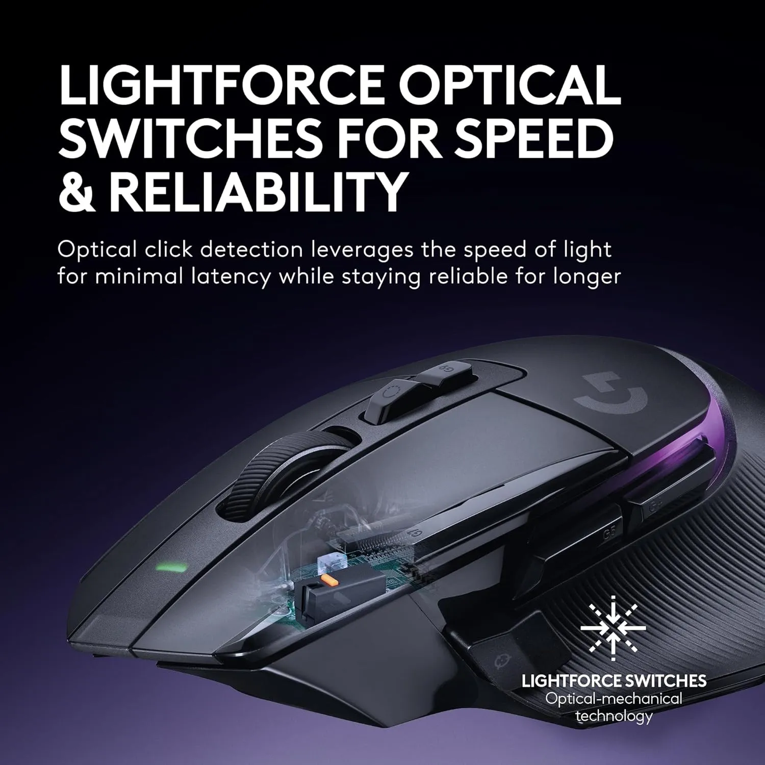 Logitech G502 X Plus Lightspeed Wireless Gaming Mouse, Black | Hero Sensor, 25,600 DPI, 13 Programmable Buttons, LIGHTFORCE Switches, RGB Lighting, PC/Mac | with Signature Series Charging Dock
