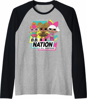 LOL Surprise! - B.B. Nation Doll Trio Raglan Baseball Tee