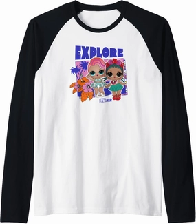 LOL Surprise! Treasure & Coconut QT Explore BB Air Raglan Baseball Tee