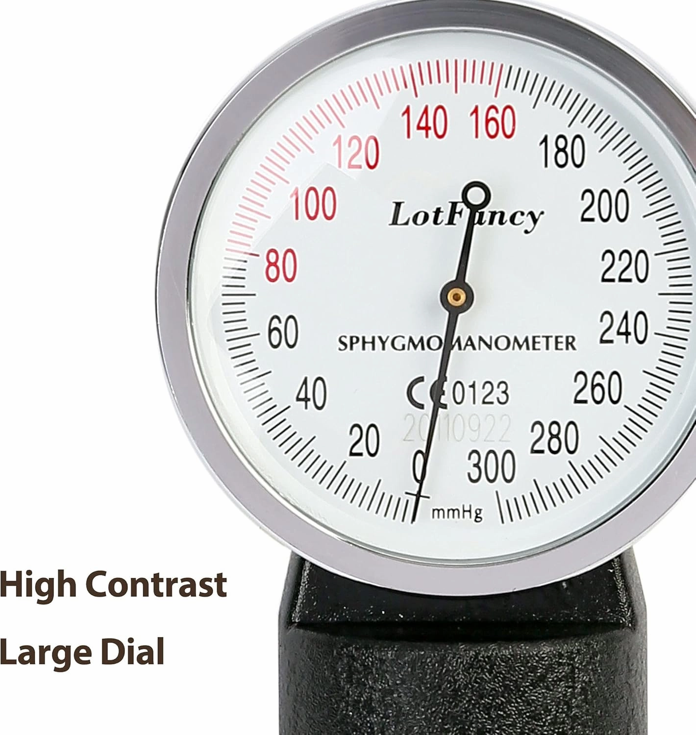 LotFancy Aneroid Sphygmomanometer, Large Adult Cuff (13" to 20"), Professional Manual Blood Pressure Monitor, Nurse BP Monitor, Durable Carrying Case Included, L Cuff