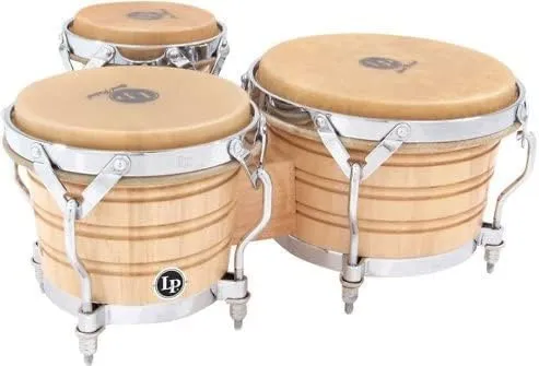 LP Generation III Triple Wood Bongos, Natural/Traditional, LP202-AW