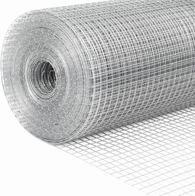 LuckIn Hardware Cloth 1/2 Inch 24 x 50ft, 19 Gauge Chicken Wire Fencing, Chicken Wire Mesh, Hot Dip Galvanized After Welded Mesh Wire, Square Chicken Fence Wire Fence Rolls, Rabbit Wire, Snake Fence