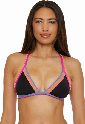 Lucky Women's Standard Avila Halter Bikini Top, Adjustable, Tie Back, Swimwear Separates