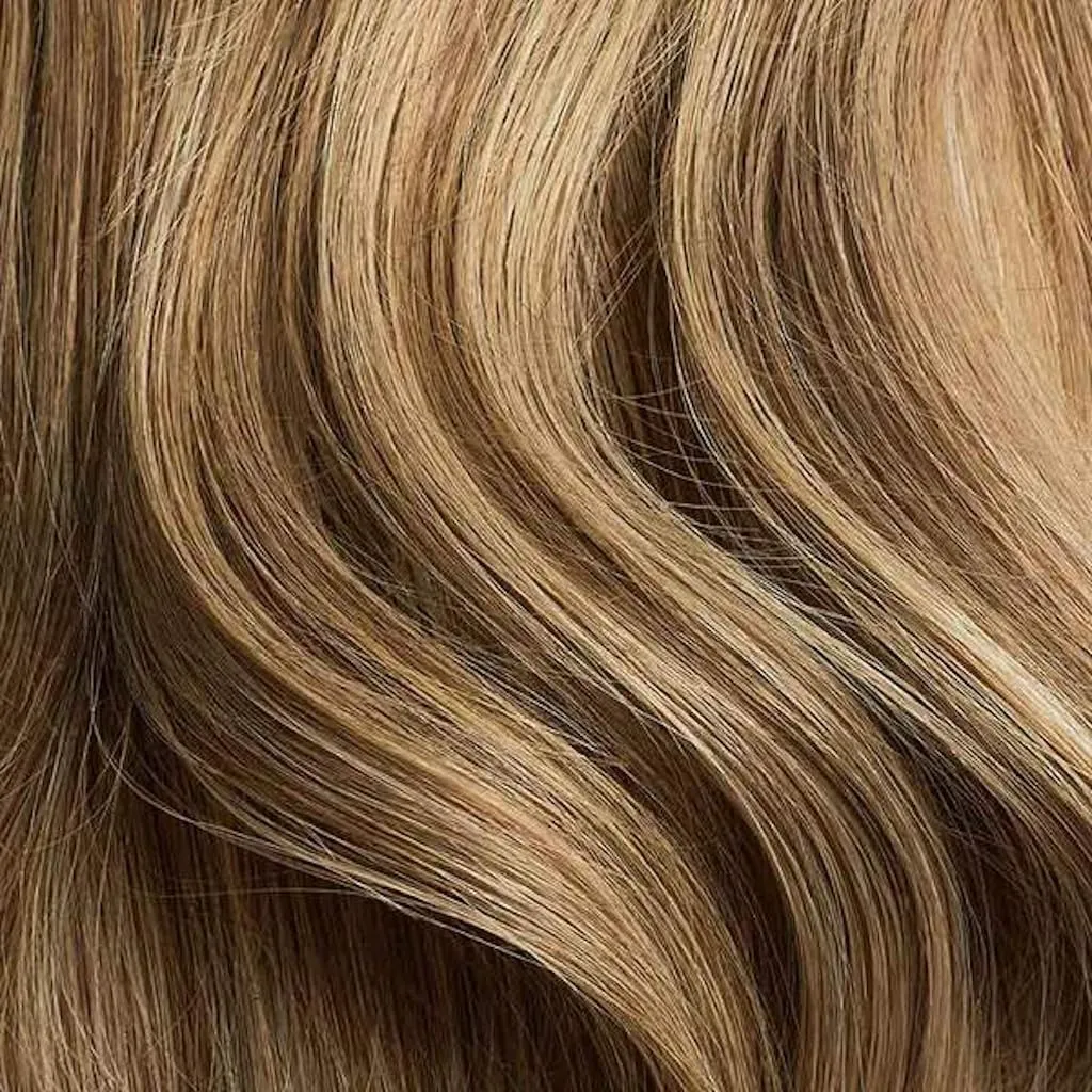 Luxy 100% Remy Human Hair – Halo Clip-In Hair Extensions –Natural Looking Volume & Length - One-Piece - Easy 5-Min Application 180 grams 20" Bronde Balayage Halo