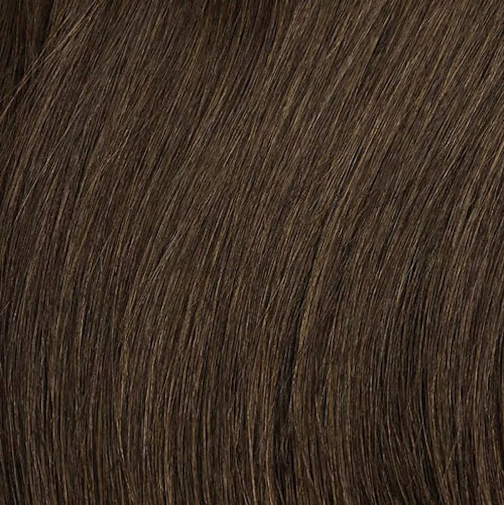 Luxy Hair 20" Medium Natural Brown Thick Classic Clip-In Hair Extensions (220 grams) 100% Remy Human Hair, Thick, Natural,Volume, 10-Piece Set, Blends Easily