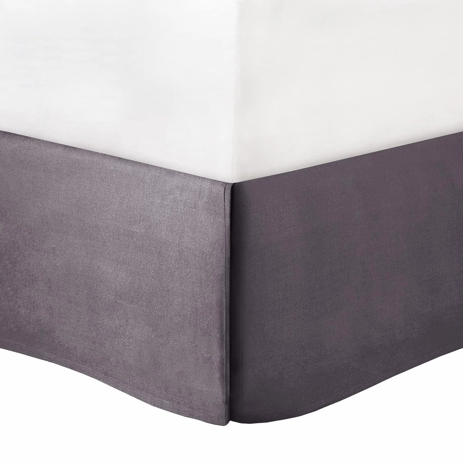 Madison Park Luxury Comforter Set-Traditional Jacquard Design, All Season Down Alternative Bedding, Matching Bedskirt, Decorative Pillows, Queen(90"x90"), Rhapsody, Striped Purple 7 Piece