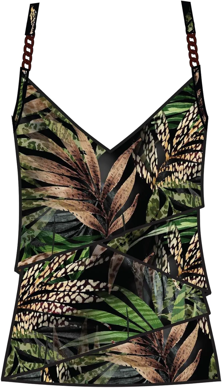 MagicSuit Women's Swimwear Nighthawk Clo Soft Cup Adjustable Tankini Top