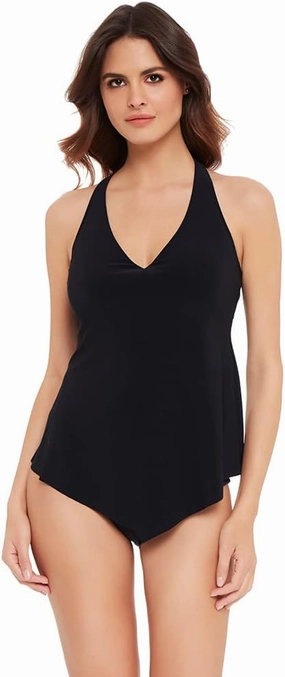 MagicSuit Women's Swimwear DD-Cup Solid Taylor Underwire Bra Removable Soft Cup Tankini Top
