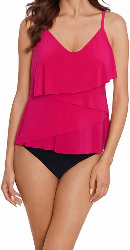 MagicSuit Women's Swimwear Slimming Chloe Tankini Top Soft Cup Bra Adjustable Strap Bathing Suit