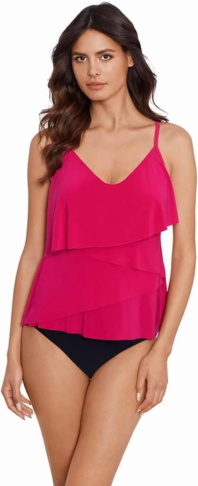 MagicSuit Women's Swimwear Slimming Chloe Tankini Top Soft Cup Bra Adjustable Strap Bathing Suit