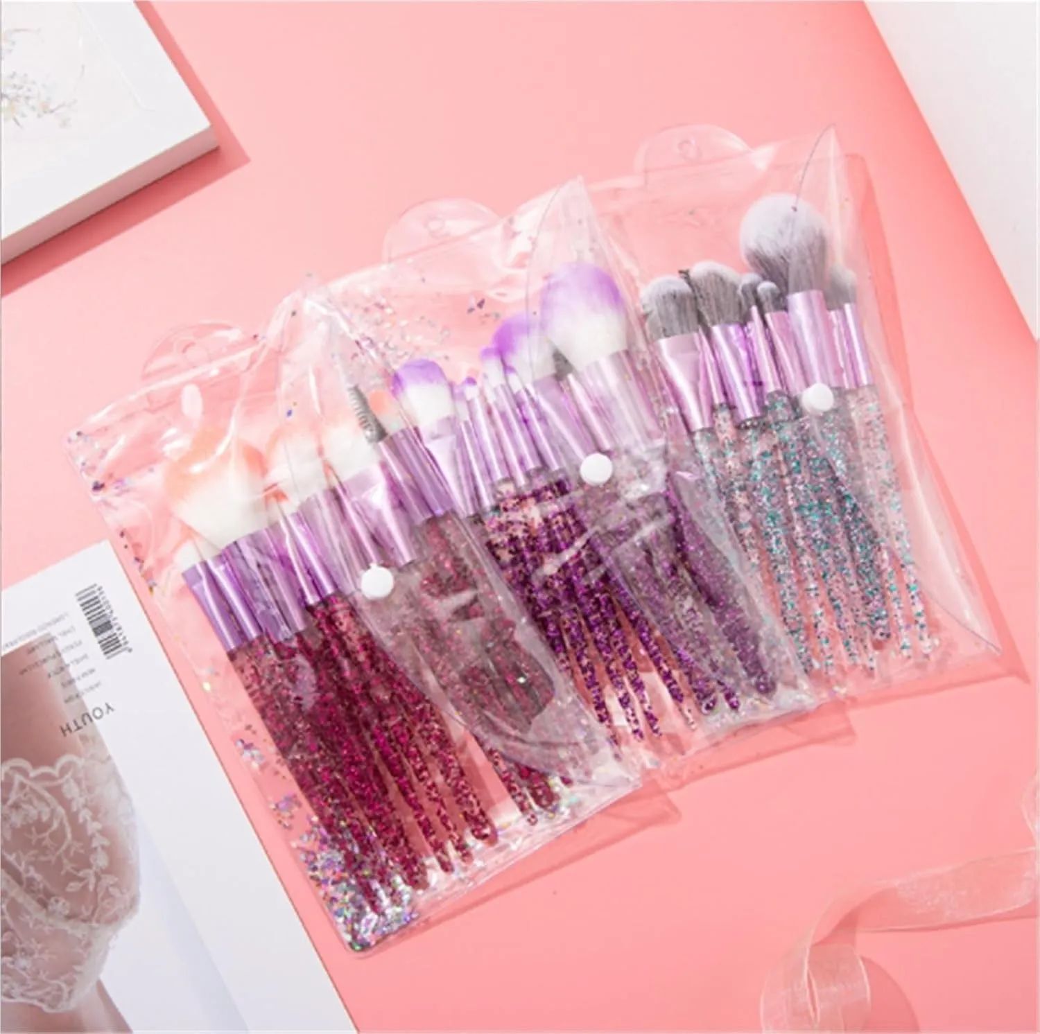 Make Up Brushes Set Makeup Brush Set 10 Pieces For Foundation Eyeshadow Eyebrows Blush Concealer Makeup Tools Set(Green)