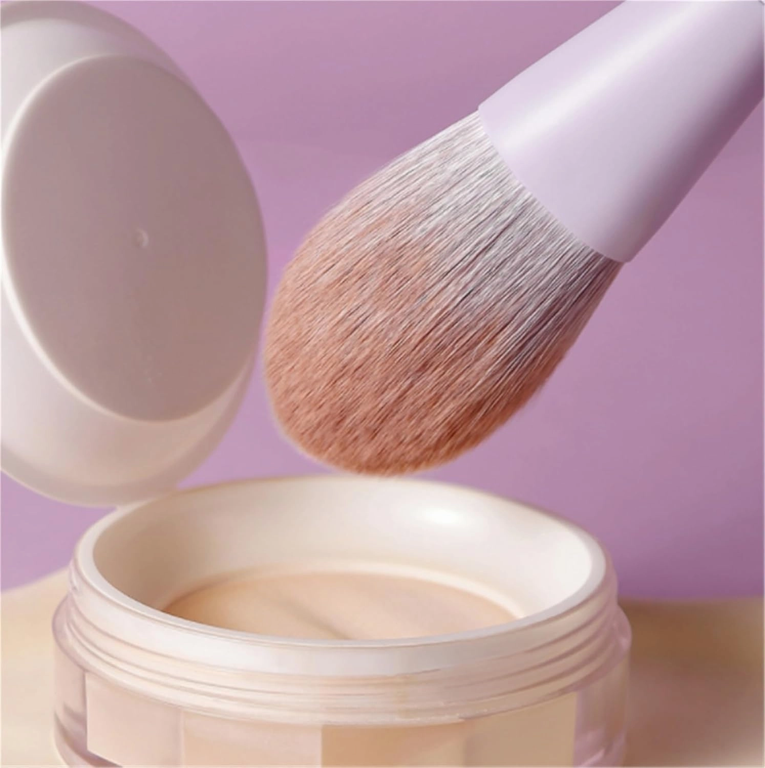 Make Up Brushes Set Makeup Brush Set Travel Size 10 Piece Face and Eye Brush Set Soft Bristles Makeup Tools Set(Purple)