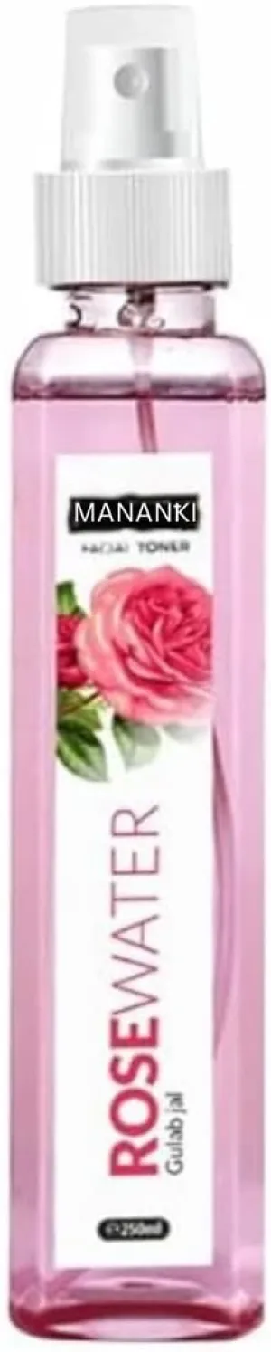 Mananki Rose Water Facial Toner, Natural Gulab Jal, Chemical-Free, 250 ml
