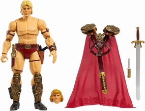 Masters of the Universe Masterverse Action Figure, He-Man Articulated MOTU Collectible with Swappable Parts & Accessories