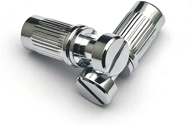 MAXCHEER Guitar Stop Bar Tailpiece Fixed Hardtail Bridge V Shape with Anchors and Studs Replacement Part for Les Paul LP SG Style 6 String Electric Guitar(Chrome, V Shape)
