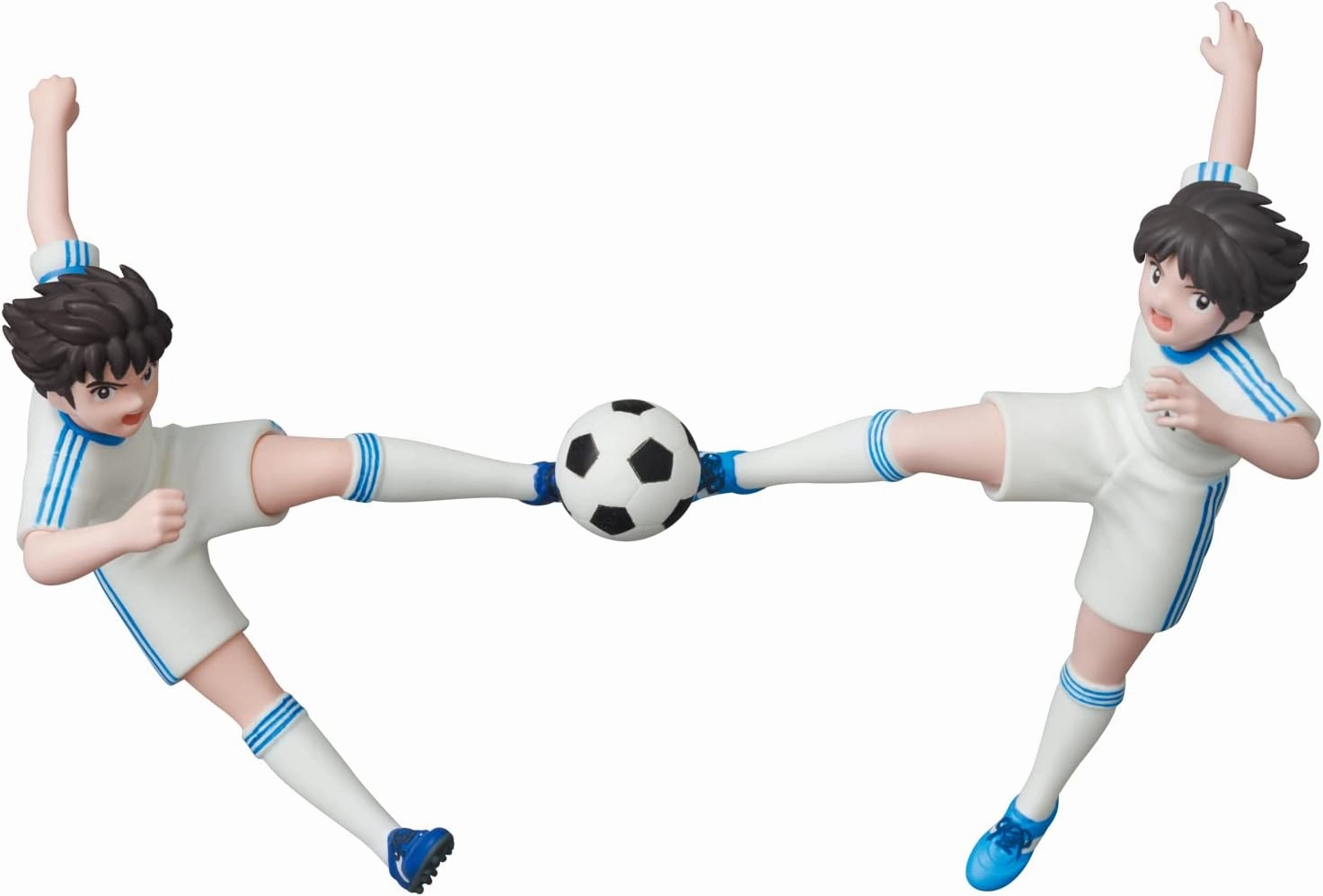 MEDICOM Toy UDF Ultra Detail Figure No. 709 Captain Tsubasa Series 2 Tsubasa Ozora & Taro Misaki (Twin Shoot), Total Height Approximately 3.0 inches (75 mm), Non-Scale, Painted Finished Product