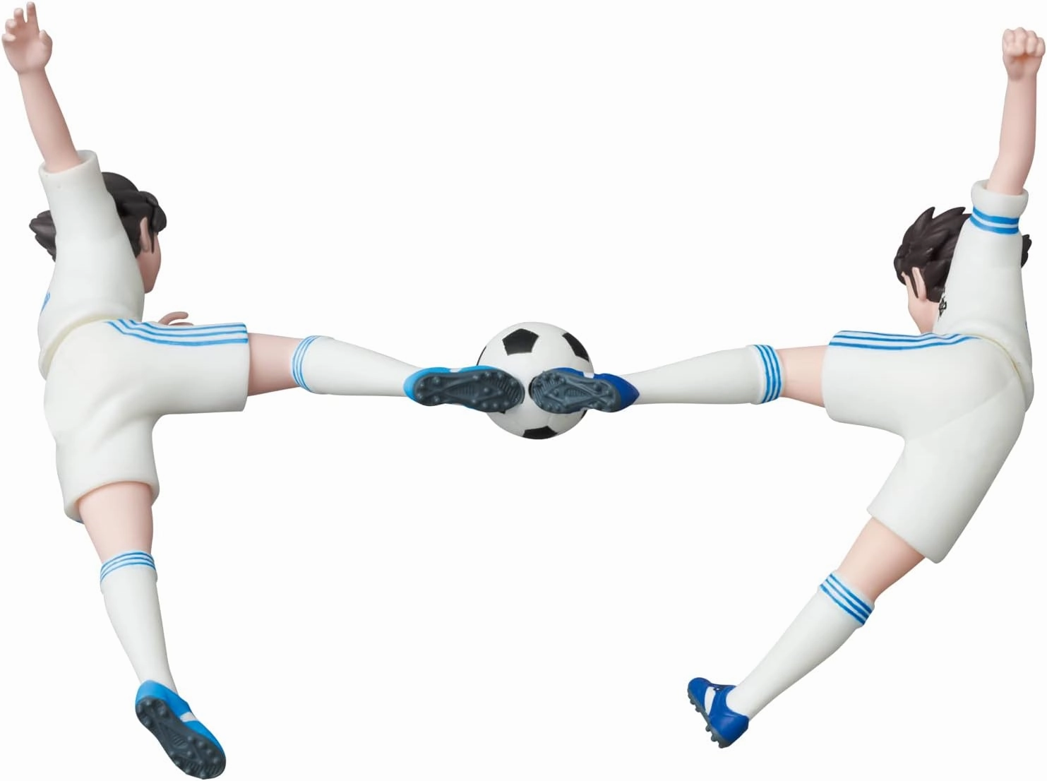 MEDICOM Toy UDF Ultra Detail Figure No. 709 Captain Tsubasa Series 2 Tsubasa Ozora & Taro Misaki (Twin Shoot), Total Height Approximately 3.0 inches (75 mm), Non-Scale, Painted Finished Product
