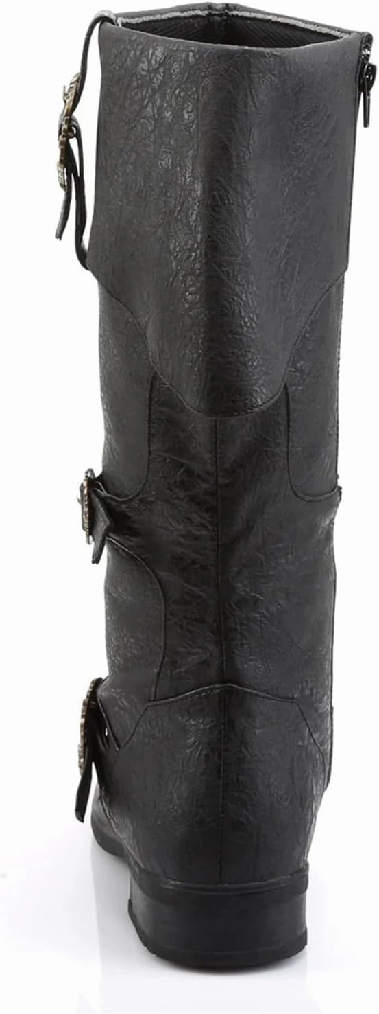 Medieval Retro Boots Men Black Viking Pirate Warrior Boots Renaissance Gothic Halloween Shoes