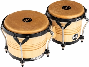 Meinl Percussion LC300NT-M Artist Series Luis Conte Signature Wood Bongos, Natural, 6 3/4-Inch and 8-Inch