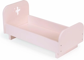 Mentari Toys - Baby Doll Cot - Pretty Pink Wooden Crib - Pretend Play Doll Furniture - Bed for Dolls and Stuffed Toys - Inspire Imagination and Responsibility - Age 3 