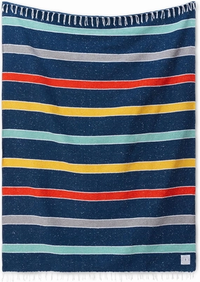 Mexican Blanket by Laguna Beach Textile Co - Beach, Yoga, Camping, or Decorative Throw Blanket - Traditional Handmade Serape - Sunset