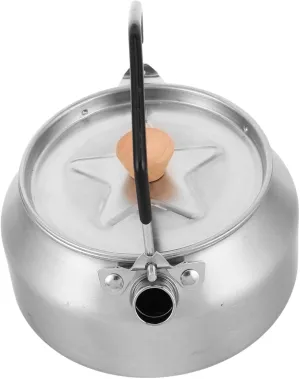 Milisten Portable Stainless Steel Camp Kettle for Outdoor Cooking Hiking and Picnics Lightweight Easy to Clean Durable Design