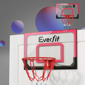 Mini Hoop Madness Wall-Mounted Red/White Sports Excitement