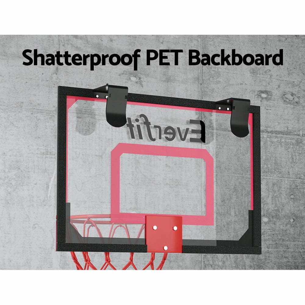 Mini Hoop Madness Wall-Mounted Red/White Sports Excitement