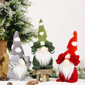 Miniature Christmas Gnome Plush Doll Ornaments