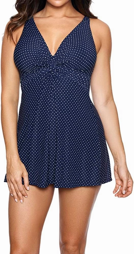 Miraclesuit Women's Swimwear Must Have Marais Tummy Control Soft Cup One Piece Swimdress