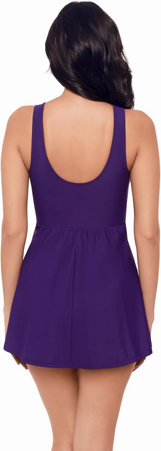 Miraclesuit Women's Swimwear Must Have Marais Tummy Control Soft Cup One Piece Swimdress